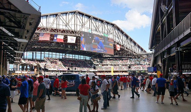 Seats to be added to convert Globe Life Park into a football field