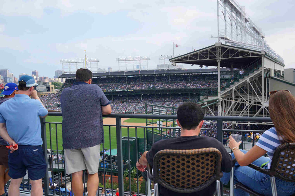Wrigley Rooftop Screen Up on the rooftops – BaseballParks.com